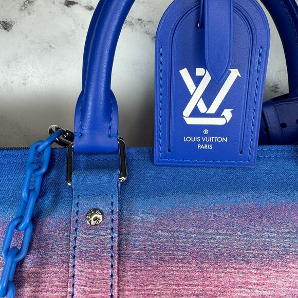 Louis Vuitton Landscape Keepall 50 Bag Bandouliere Virgil Multicolor Jacquard LV - Picture 11 of 16